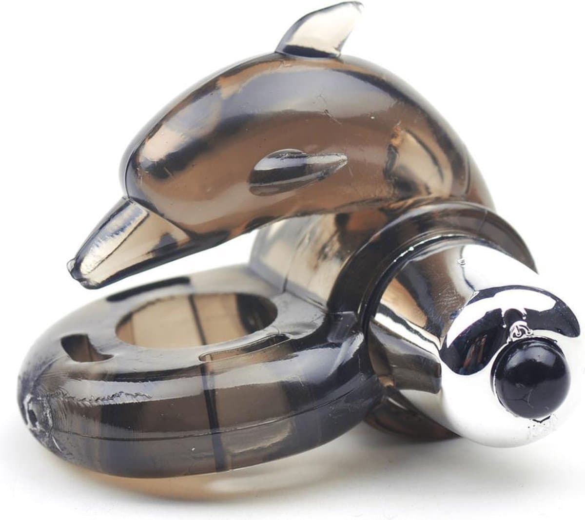 Vibration Cockring Dolphin Stimulator - Heerlijk gevoel tijdens penetratie - Stimulerend voor mannen en vrouwen - Spannend voor koppels - Sex speeltjes - Sex toys - Erotiek - Sexspelletjes voor mannen – Seksspeeltjes - Cockring vibrerend - Penisring — afbeelding 1