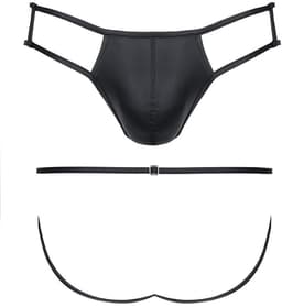 LINGERIE OUTLET Wetlook Men's briefs - Black black 2XL — thumbnail 4