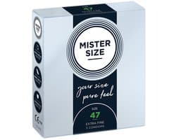 MISTER SIZE 47 Ultra Dunne XS condooms (3 pack)