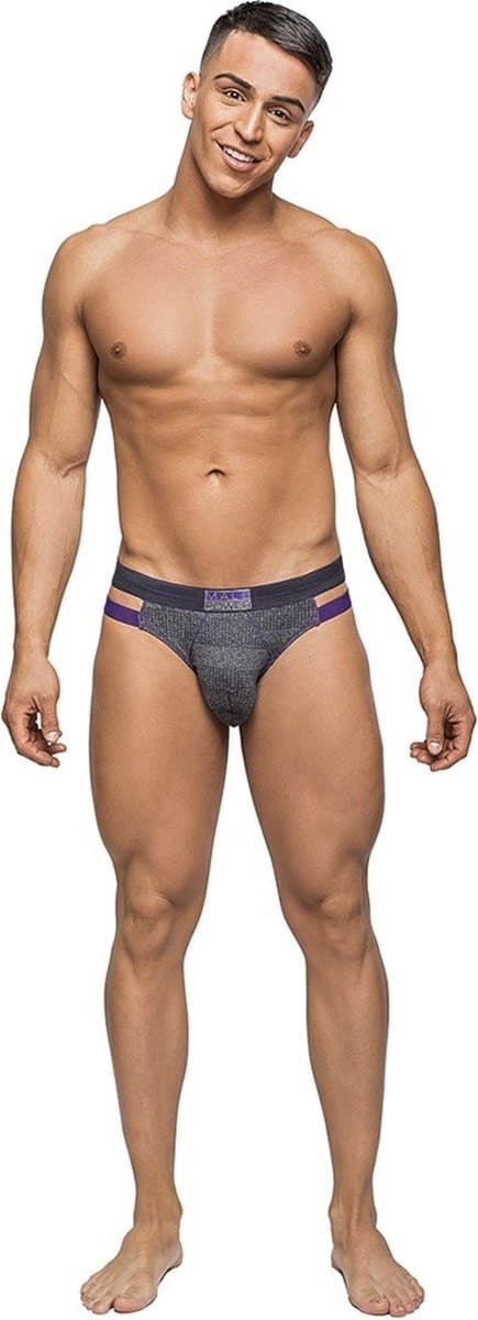 Male Power Heather Haze - Uitgesneden Bikini grey XL — afbeelding 1