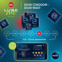 Voordeelverpakking MY.SIZE-condooms 60 mm, pak van 10 + MY.SIZE natuurlijk glijmiddel 100 ml + MY.SIZE-massagekaars — thumbnail 4