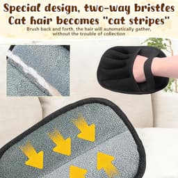 3 stuks magische magneet voor vacht, upgrade handschoenen, dierenhaarverwijderaar, handschoenen voor huisdieren, voor kleding, bank en verzorging van katten en huisdieren — thumbnail 5