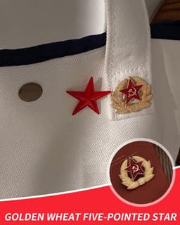 5 stuks rode ster hamer tarwearen sikkelcommunist badge mode vrijheid gelijkheid pin Russische geschenken Sovjet-Unie broches voor vrouwen mannen — thumbnail 4