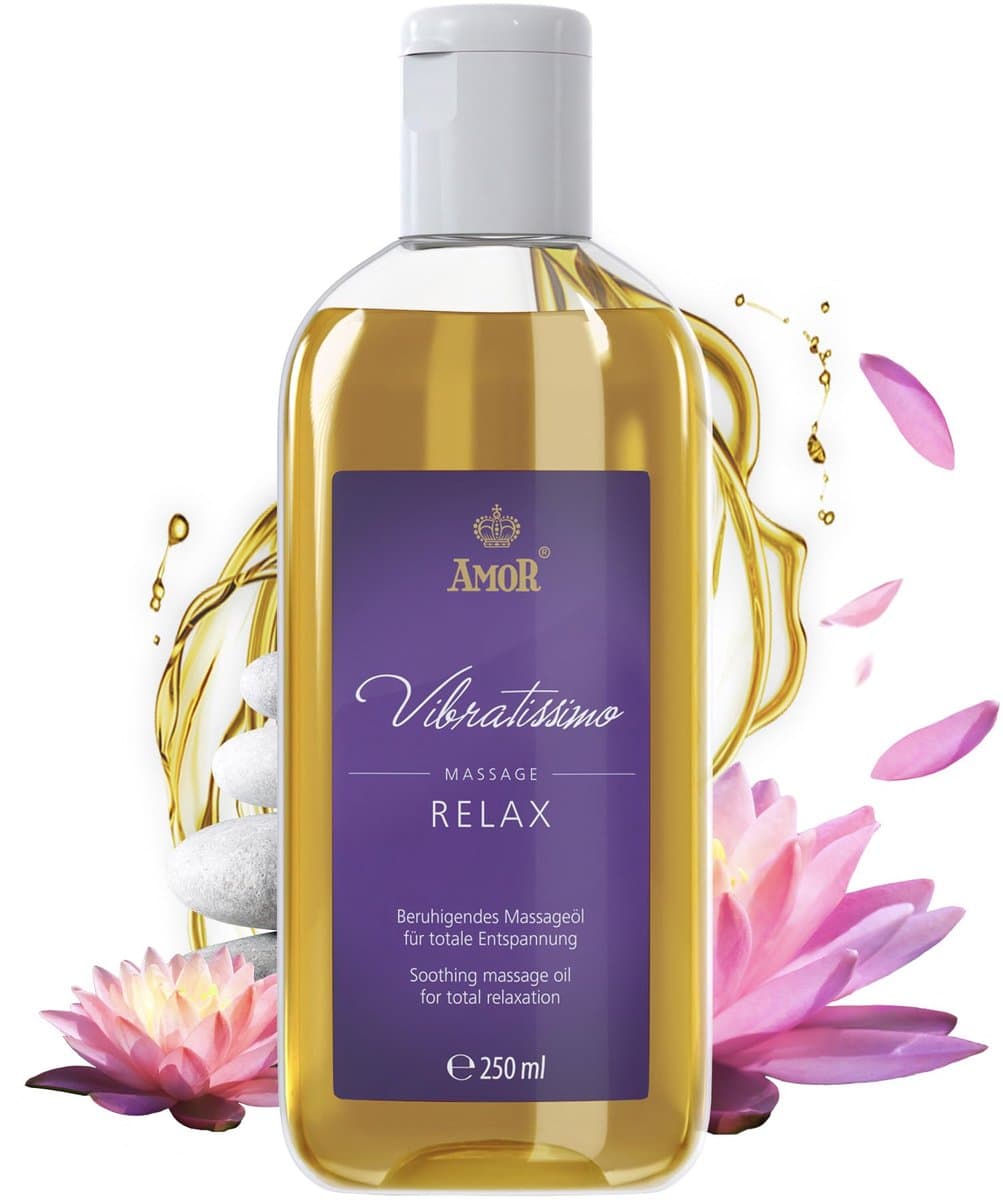 Vibratissimo 'Relax': verzachtende massageolie voor ontspanning, erotische liefdesolie — afbeelding 1