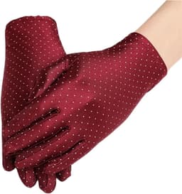 Dames Handschoenen - Zomer Mittens - Bescherming tegen zon - Elastisch en dun - One size - Paars — thumbnail 4