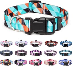 Hondenhalsband van nylon, verstelbaar en comfortabel voor kleine tot grote honden en katten — thumbnail 1