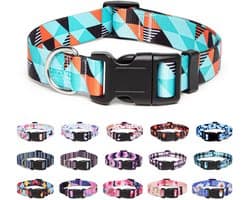Hondenhalsband van nylon, verstelbaar en comfortabel voor kleine tot grote honden en katten