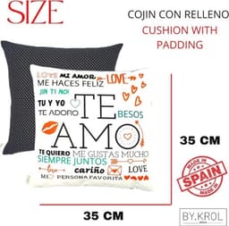 Romantische cadeaus voor koppels - Kussen en Mok met Liefdesboodschappen - Originele Geschenken voor Valentijnsdag, Verjaardag en Jubileum — thumbnail 3