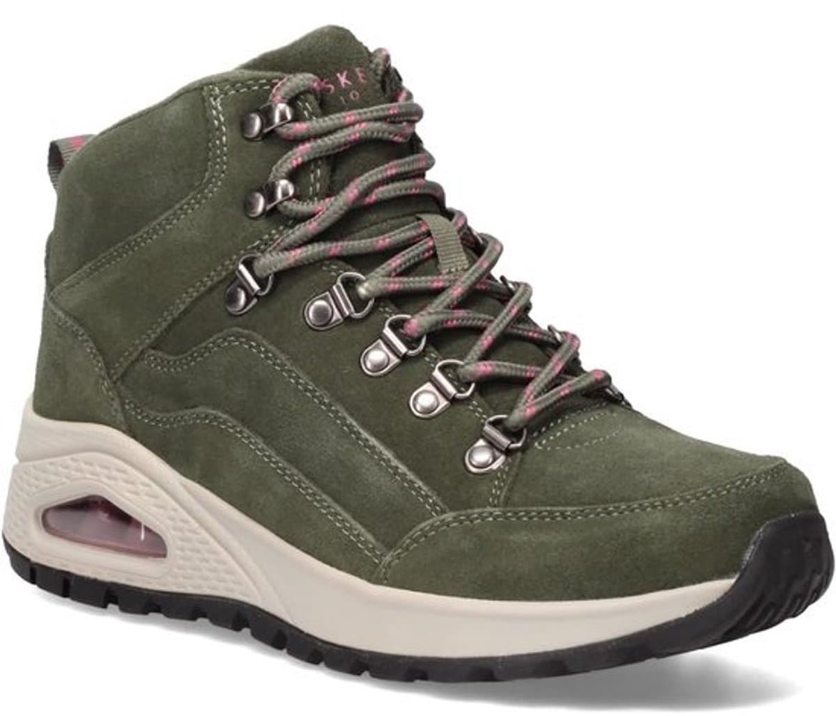 Enkellaarsjes Dames - Hoge Schoenen - Dagelijks Gebruik - Ronde Vetersluiting - Bruin — afbeelding 1