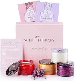 Aromatherapie kaars cadeauset - Verjaardagscadeaus voor vrouwen en unieke geschenken voor haar — thumbnail 1