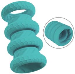 3-in-1 Penis- en Ballen Ringen Set - 3-in-1: Bumper, Cock en Ball Rings - Ball Stretcher — thumbnail 5