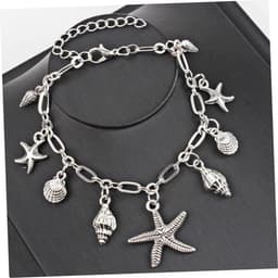 Enkelbandje Met Schelpen - Voetketting Armband - Zomerse Feestjes - Elegante Stijl - 27 cm - Gekleurd — thumbnail 2