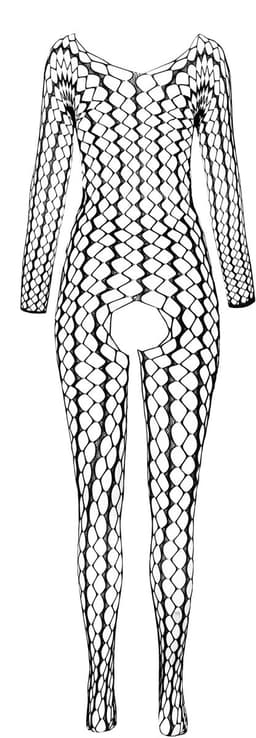 Passion - Woman Bs068 Bodystocking Black One Size — thumbnail 3