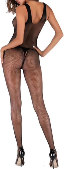 Zwarte Bodystocking met strass - Norma — thumbnail 2