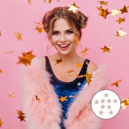 12 STKS Ster Broche Pin Legering Pentagram Broches Rose Gold Rhinestone Badge Metalen Broche Pins Voor Jurk Trui Sjaal Baretten Tas Decoraties — thumbnail 5