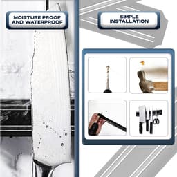 Magneten, keukenmessen, wand, 2 stuks, 33 cm, messenhouder, keukenmes, magneet voor messen aan de muur, magneet voor keukenmessen, magneetmessenhouder — thumbnail 3