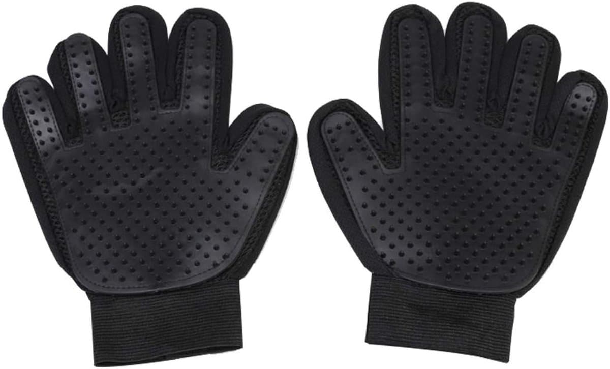 Handschoenen huisdier 2 stks schoonheid massage handschoenen siliconen hond bad massage borstel — afbeelding 1