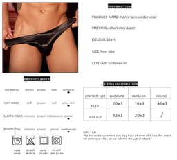 Strakke Lederen Sexy Slip Heren - Zwart - Stijl van Lederen en Lace - Haaienhuid - Lingerie voor Mannen - Onderbroek - Ondergoed - Zeer elastisch - Erotisch en sexy - Slip - Sexy - Boxershort - Zacht en comfortabel — thumbnail 2