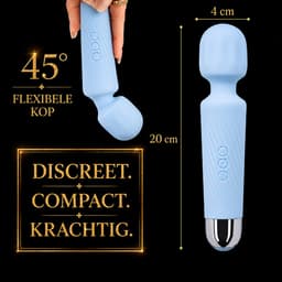 Vibrator voor vrouwen - Draadloos en draagbaar, kan clitoris en G-spot stimuleren - Krachtige clitorisstimulator - Stil ontwerp - Sexspeeltjes voor vrouwen - Seksspeeltjes - Cadeaus voor vrouwen (blauw) — thumbnail 2