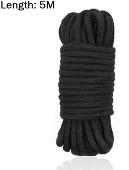 Intiem Cadeau - Bondage Touw - BDSM - Zwart - 5 Meter — thumbnail 3