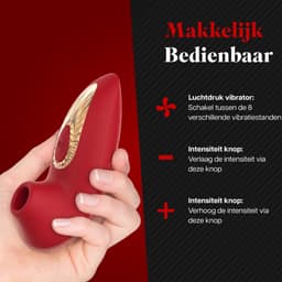 HappySexy Pocket Luchtdruk Vibrator Pro Satisfyer voor Vrouwen – Clitoris en Tepel Zuiger Stimulator Massager – Verschillende Standen Vibraties en Waterproof – Realistische Tepelzuigers Vibrators – Seks toys en Seksspeeltjes Next Generation — thumbnail 3