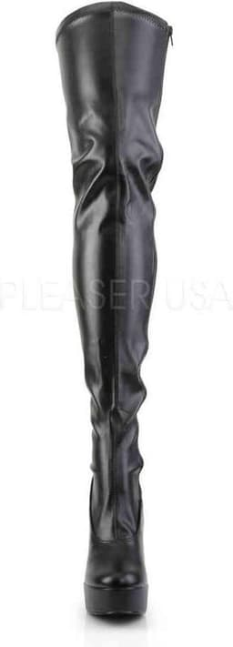 Pleaser - ELECTRA3000Z Plateau overknee Laarzen - US 13 - 44 Shoes - Zwart — thumbnail 2
