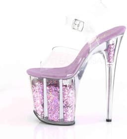 Pleaser - FLAMINGO-800-20 Plateau Laarzen, Paaldans schoenen - Paaldans schoenen - 35 Shoes - Zwart — thumbnail 4