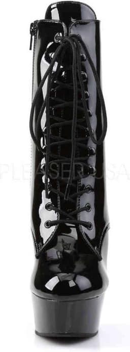 Pleaser - DELIGHT-1020 Plateau Laarzen - US 8 - 38 Shoes - Zwart — thumbnail 2