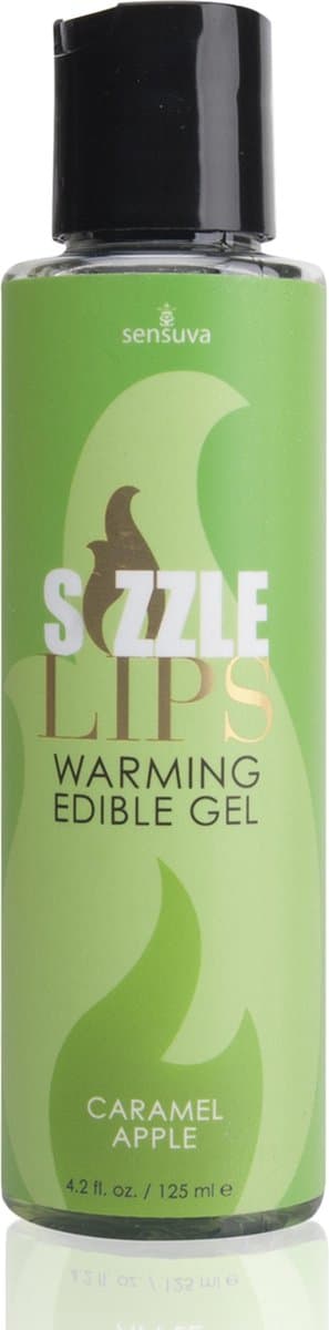 Sensuva Sizzle Lips Warming Gel - Caramel Apple — afbeelding 1