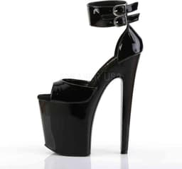 Pleaser - XTREME-875 Sandaal met enkelband, Paaldans schoenen - Paaldans schoenen - 44 Shoes - Zwart — thumbnail 3