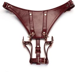 Liebe Seele - Wine Red - Forced Orgasm - Gedwongen Orgasme - Harness Belt - Harnas Riem — thumbnail 1