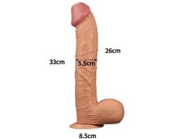 Realistische XXL King Size Dildo - 30,5 cm lang - 5.5 cm dik