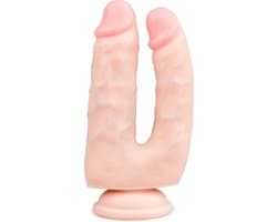 Easytoys Dildo Collection Realistische Dubbele Dildo Met Zuignap - 15 cm