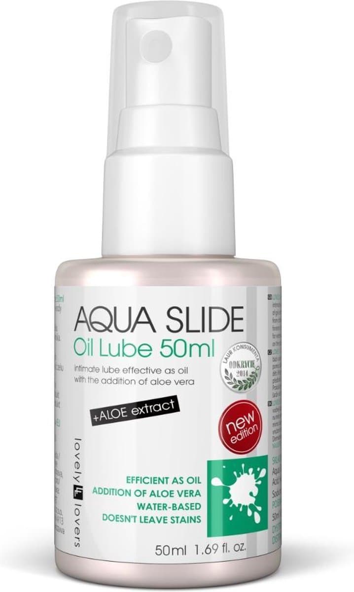 Aqua Slide Oil Lube intieme olie op waterbasis met aloë vera 50ml — afbeelding 1
