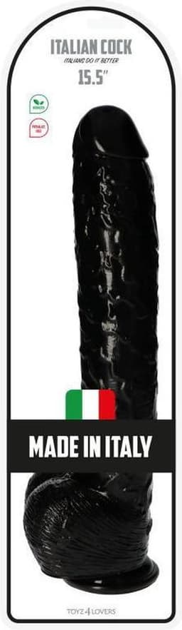 XXL Dildo Italian Cock - Realistische Grote Dildo 40cm - Dikke Dildo met Zuignap - 7cm Diameter - Extra Lang - Voor Ervaren Gebruikers - Bio PVC — thumbnail 5