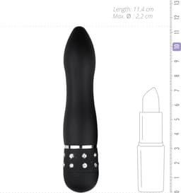 Easytoys Mini Vibrator Glad - Zwart — thumbnail 5