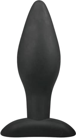 Medium Zwarte Siliconen Buttplug — thumbnail 1