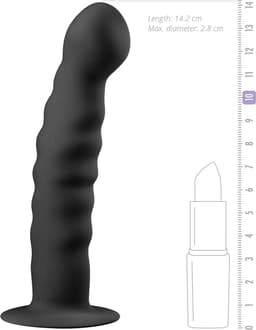 EasyToys - Siliconen Dildo met Zuignap - Dildo's - Sex Toys voor Vrouwen en Mannen - Dildo Mannen Anaal - Zwart — thumbnail 3