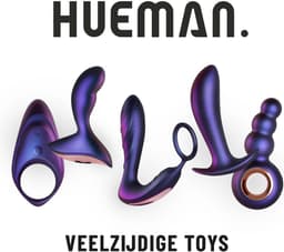 Hueman - Black Hole Anaal Vibrator Met Cockring - Oplaadbaar - Waterproof - Vibrators - Vibrators voor Mannen - Buttplug - Anal Plug - Sex Toys voor Mannen - Seksspeeltjes - Butt Plug - Paars — thumbnail 4
