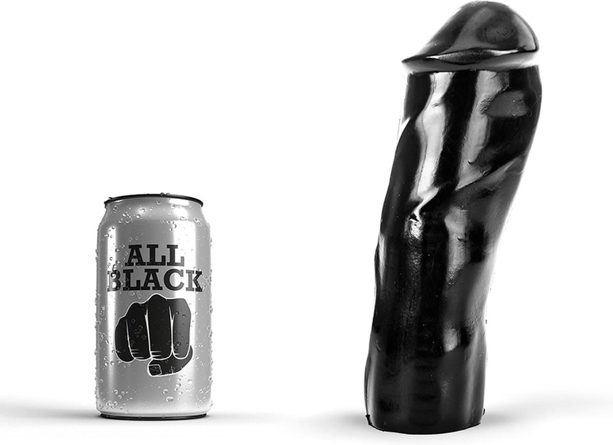 All Black  Zwarte realistische dildo - 20 cm — afbeelding 1