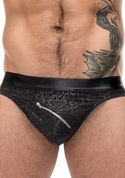 Male Power String met Rits black S/M — thumbnail 1