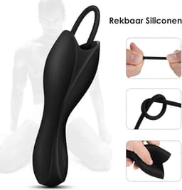 Vibrerende Masturbator met 3 Dilators - Eikel Vibrator - 10 Standen - Oplaadbaar - Zacht Siliconen - Vibrator voor Mannen — thumbnail 8