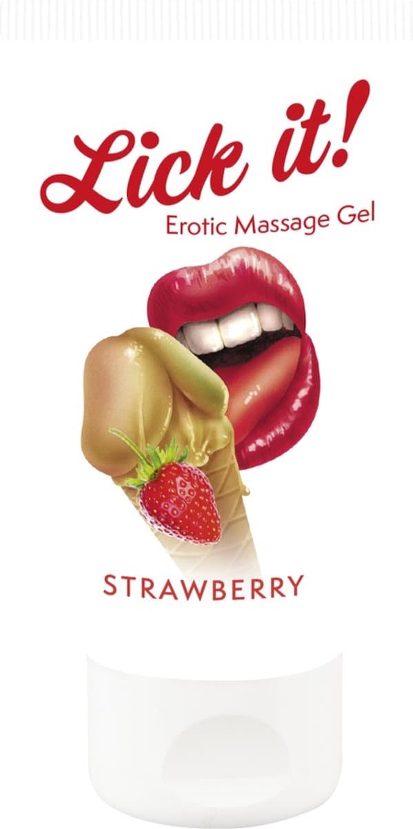 LICK IT Massage gel Strawberry — afbeelding 1