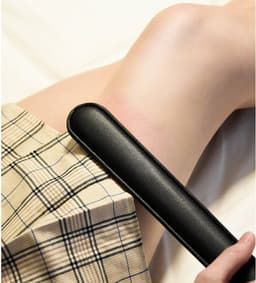 Banoch | Paddle zwart | Bolle en vlakke kant | 31 cm X 4 cm | imitatie leer | BDSM — thumbnail 2
