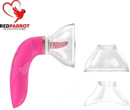 Tepel en Clitoris likker-zuiger en vibrator - 3 in 1 - Tong - Vacuüm - 10 standen — thumbnail 2