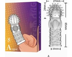 A-Spot Vinger sleeve Siliconen NR5