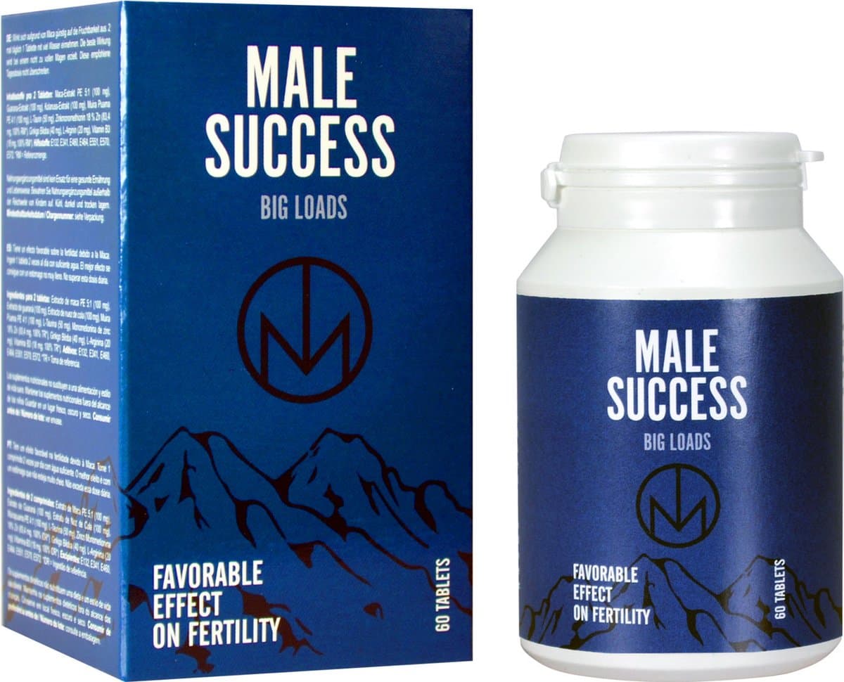 Male Success - Big Loads - Zaadproductie - 60 tabletten — afbeelding 1