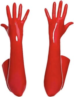 WiseGoods Premium Handschoenen Erotisch - Latex Design - Erotiek - Cadeau - Handschoen - Kleding - Lingerie Accessoires - Rood XL — thumbnail 1