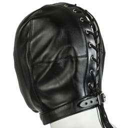 Banoch - Zwart PU leren Masker - BDSM — thumbnail 11