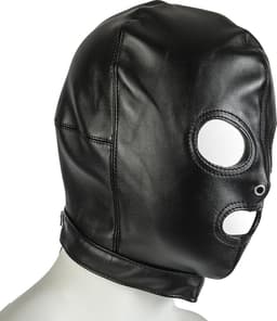 Banoch - Zwart PU leren Masker - BDSM — thumbnail 9